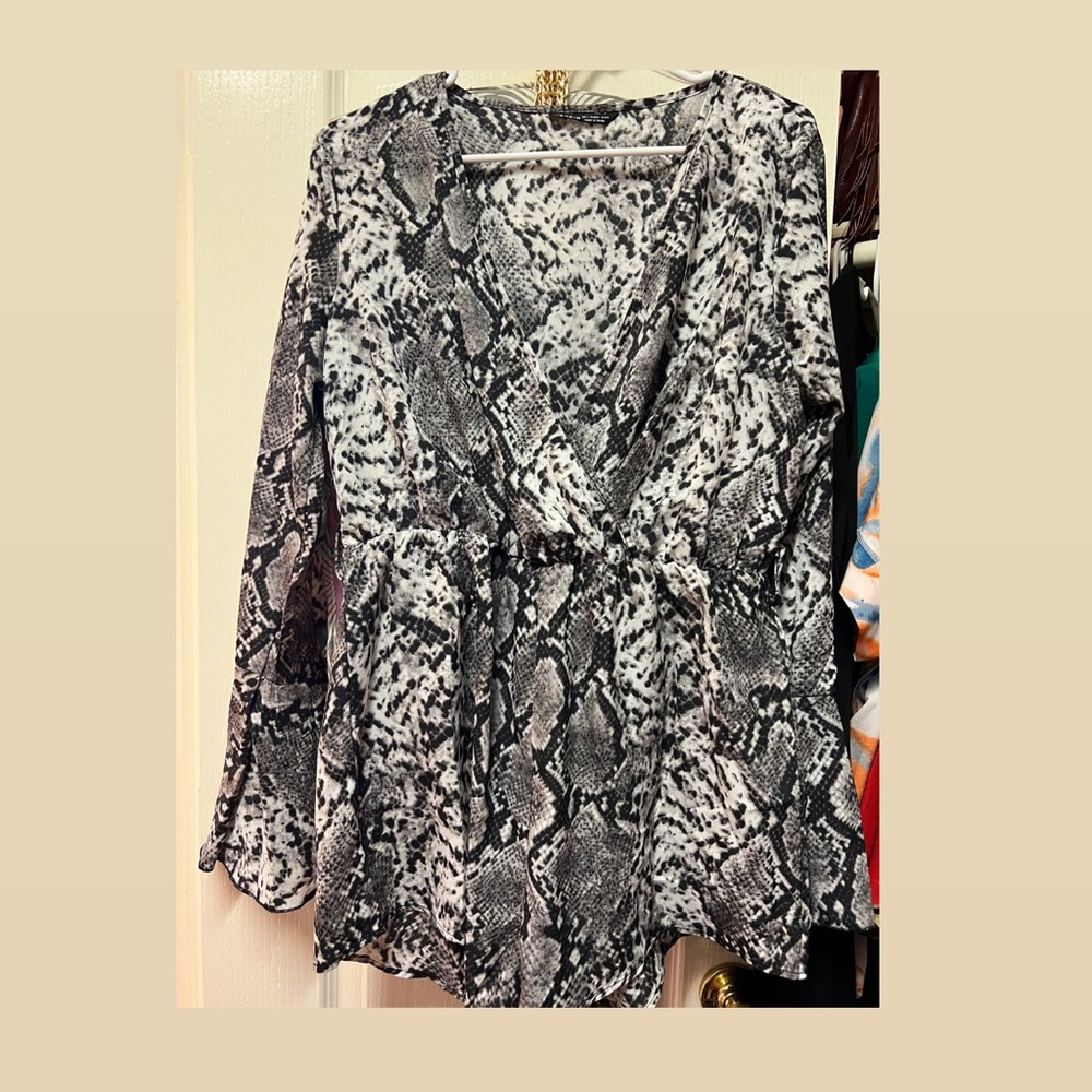 Snakeskin romper